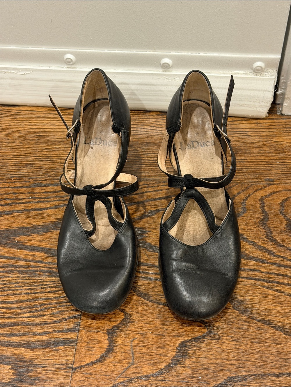 Black Laduca Character Dance Heels (Elizabeth 3”)
